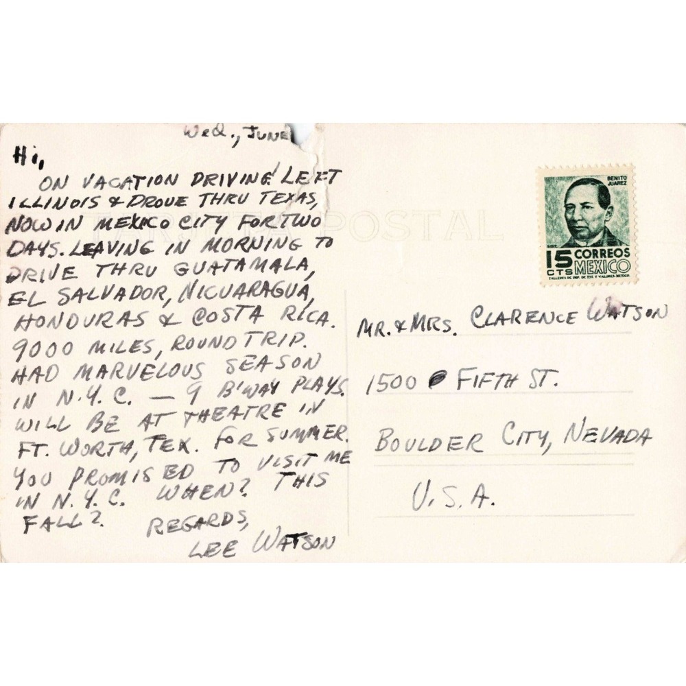 Vintage RPPC Mexico City Altar of the Virgin of Guadalupe Postcard 15c Stamp - Picture 2 of 2